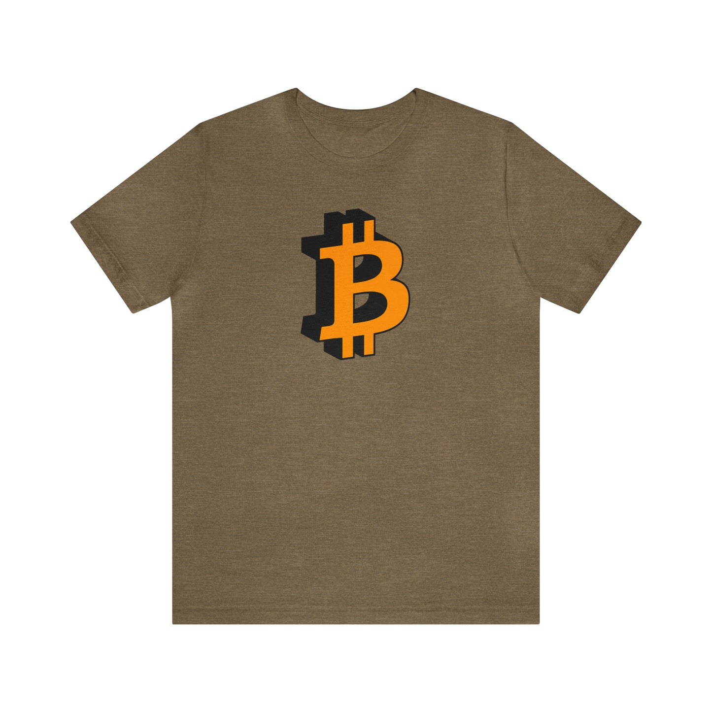 Bitcoin 3D on Unisex Jersey Short Sleeve Tee